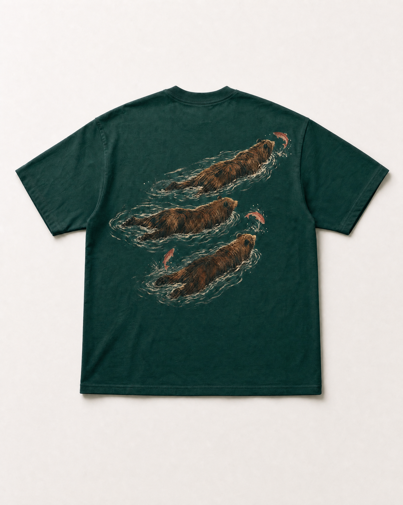 Salmon run heavyweight tee