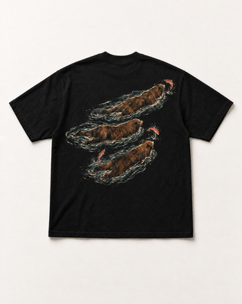 Black Salmon run heavyweight tee