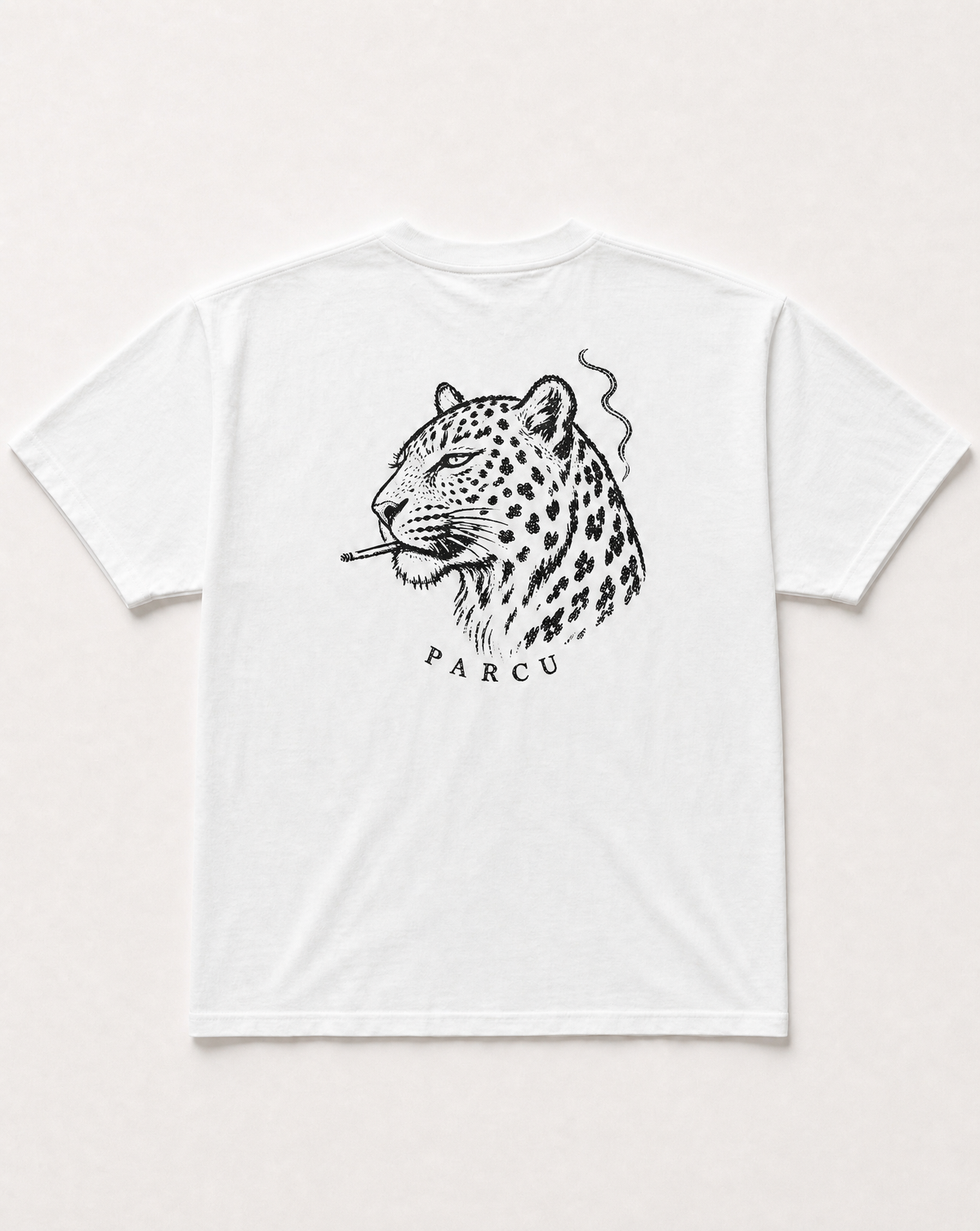 Smoking leopard heavyweight tee