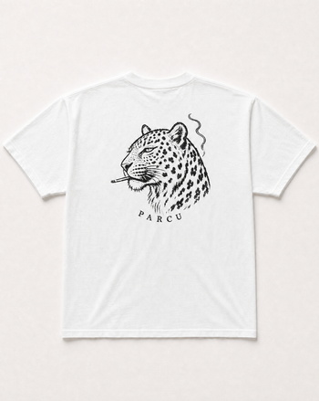 Smoking leopard heavyweight tee