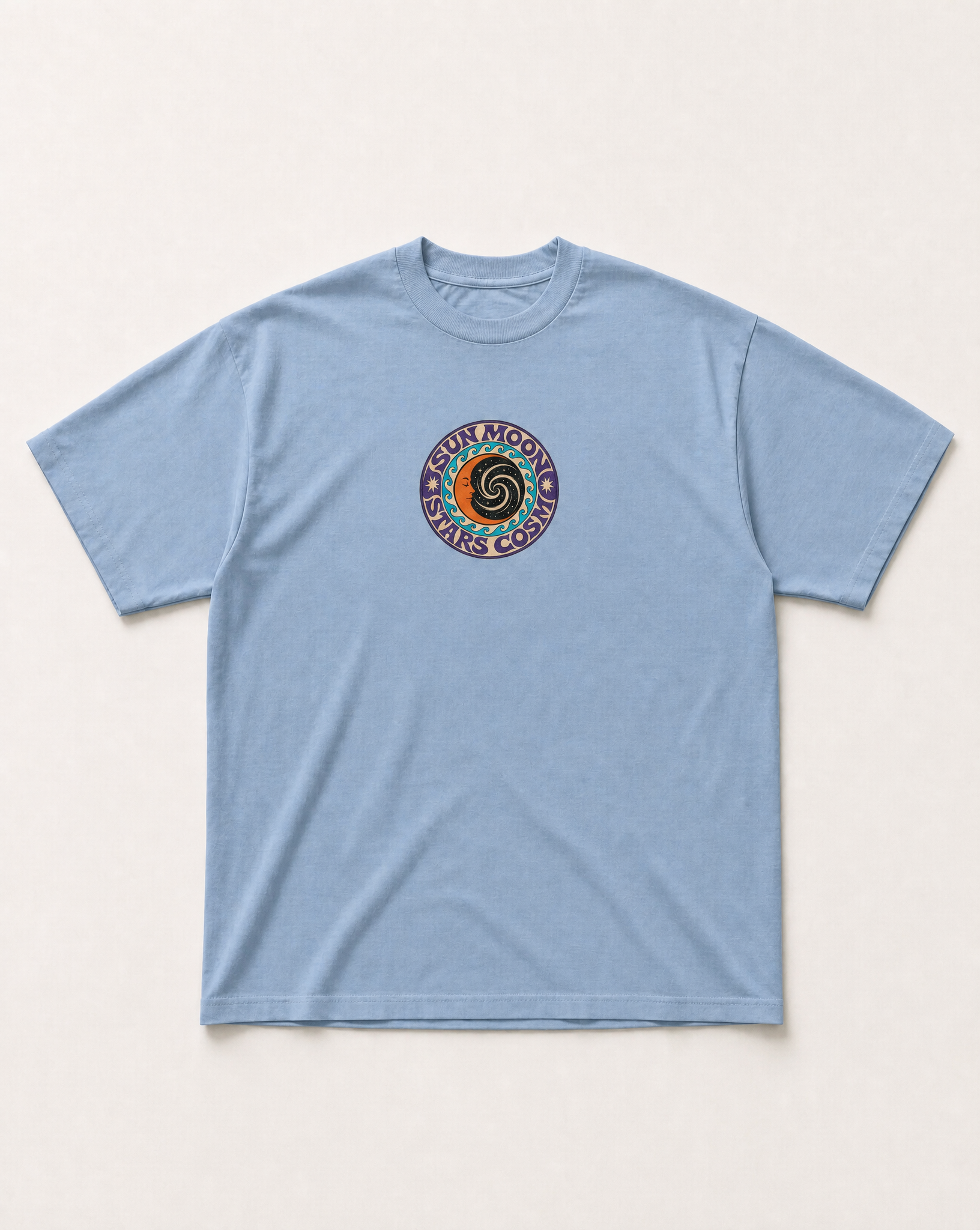 Sun moon heavyweight tee