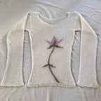 Knit Flower Top