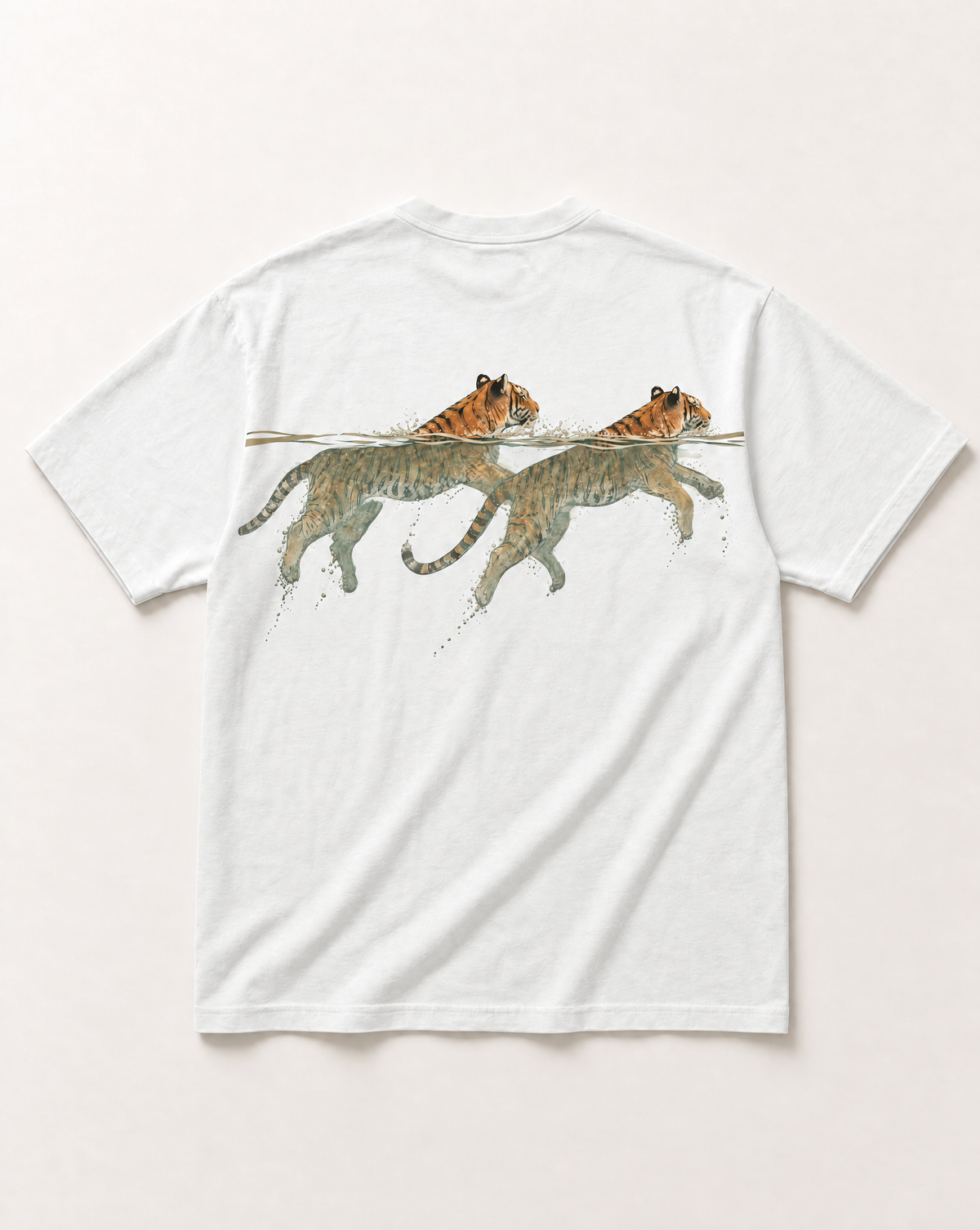 White Tiger wade heavyweight tee