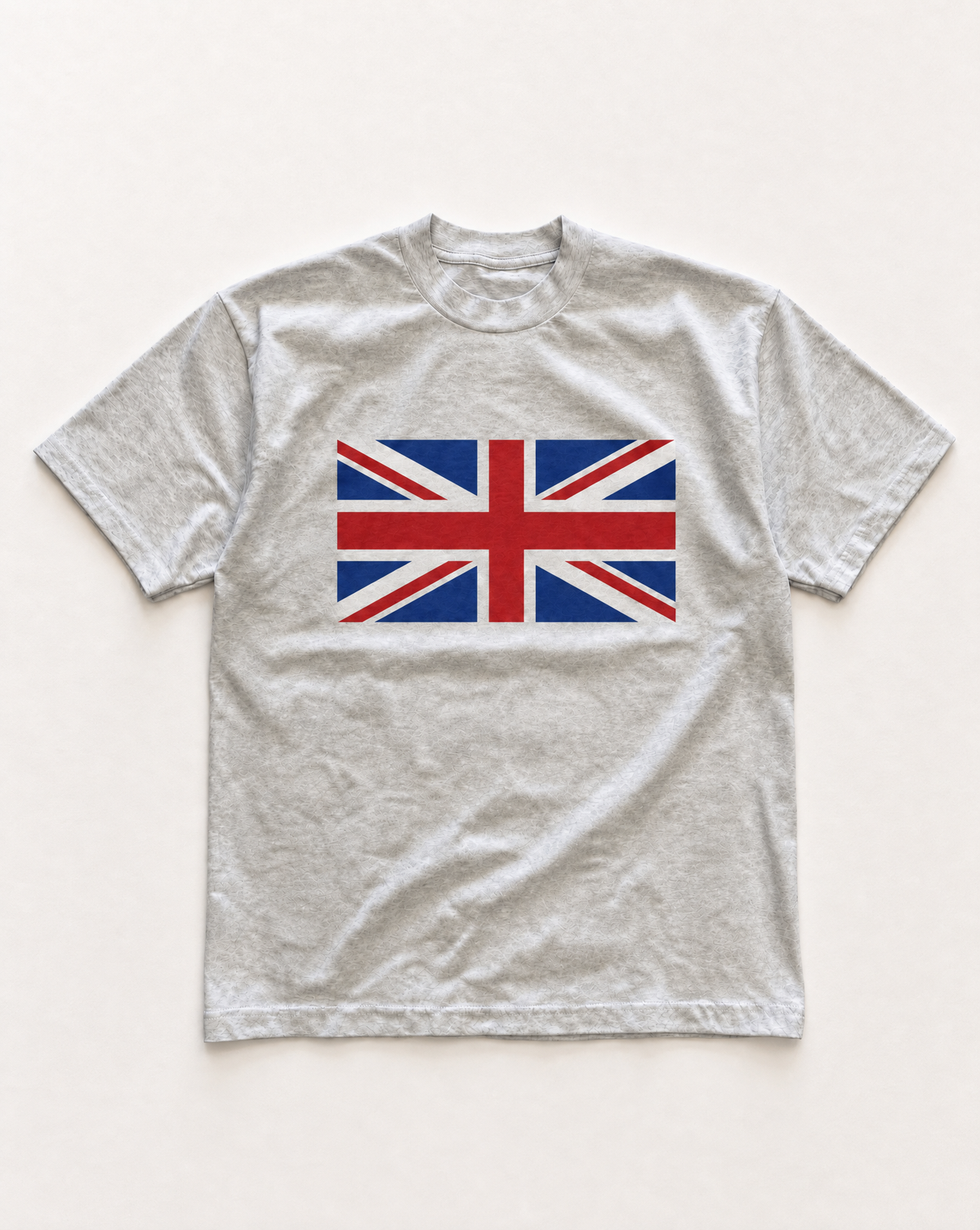 Grey Union Jack Graphic heavyweight tee