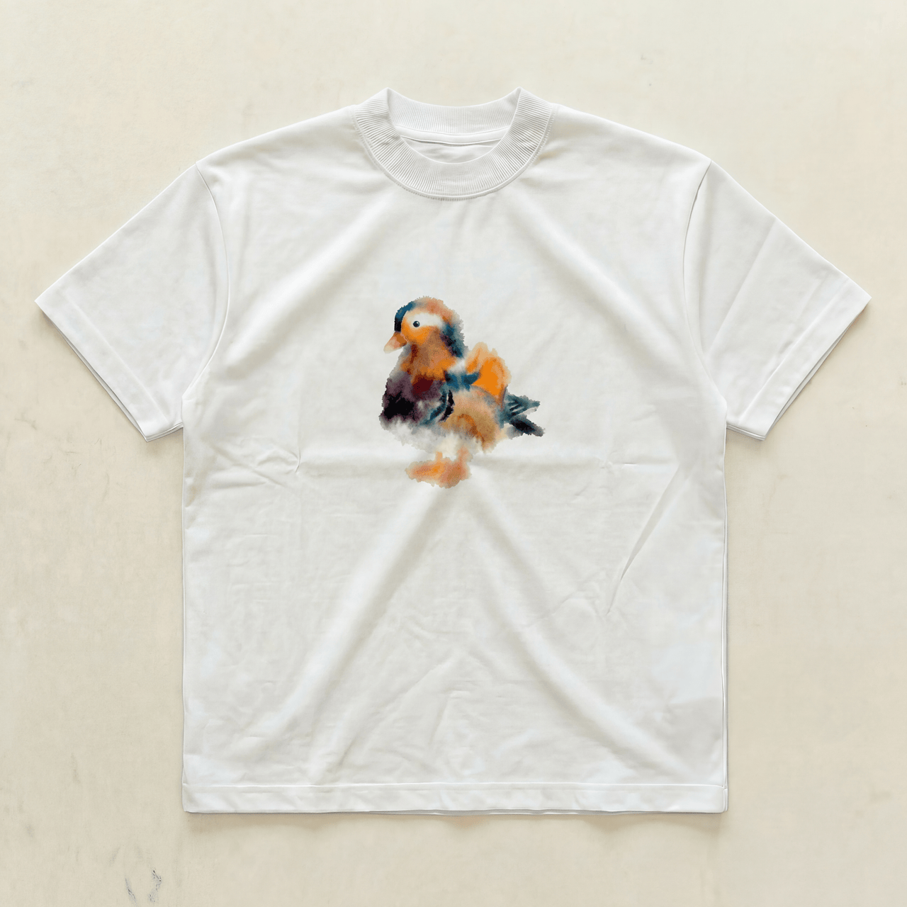 Watercolour duck standard tee - PARCU