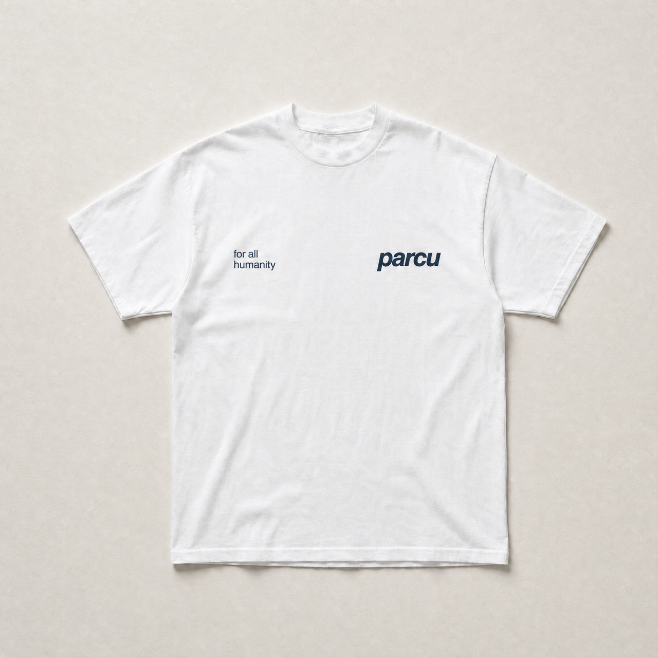 White Ceramic tee - front view