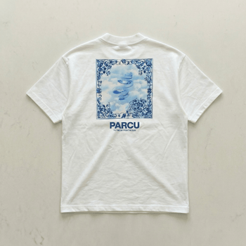 White Ceramic tee - front view