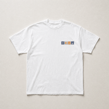White Mediterranean tee - back view