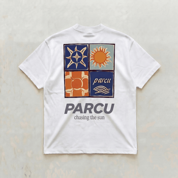 White Mediterranean tee - front view