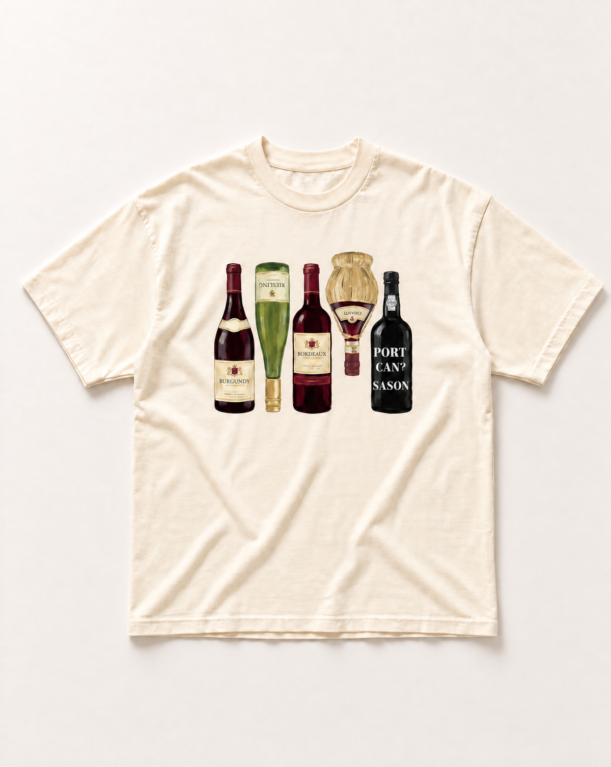 Cream Wine heavyweight tee